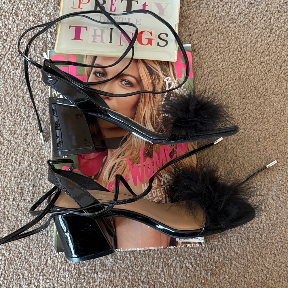 “Wild Diva; black patent heels, size 7.5; worn once for pics - Picture 5 of 8